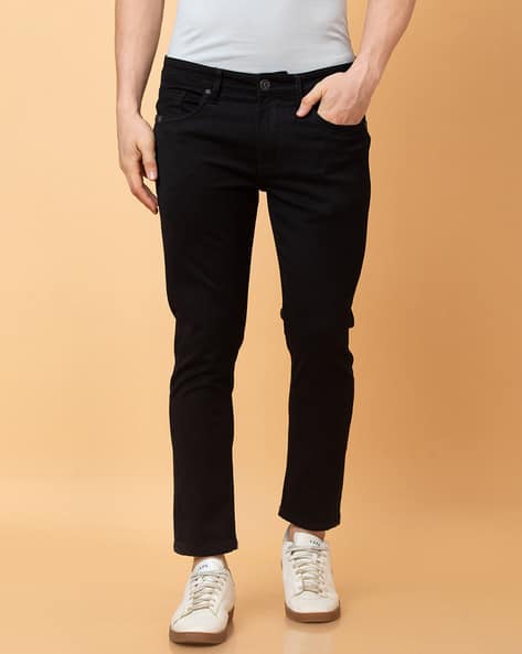 Men Skinny Fit Jeans with 5-Pocket Styling