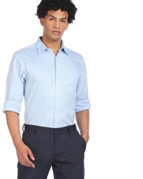 arrow Men Regular Fit Shirt with Patch Pocket-picture-13