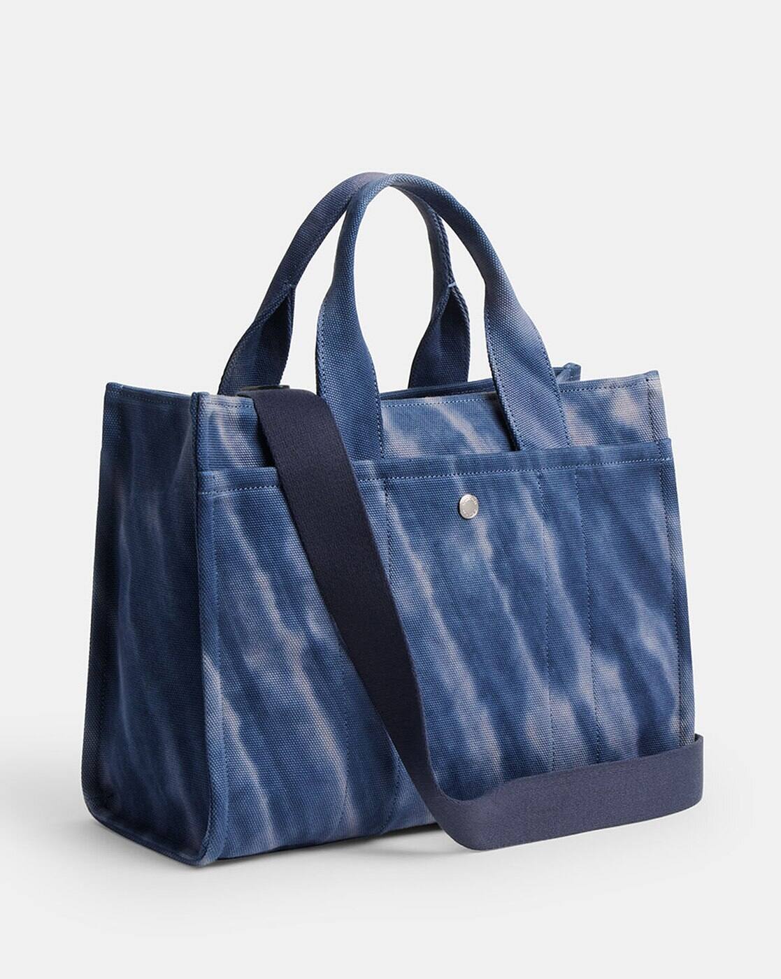 Buy Coach Tie & Dye Cargo Tote Bag | Indigo Color Women | AJIO LUXE