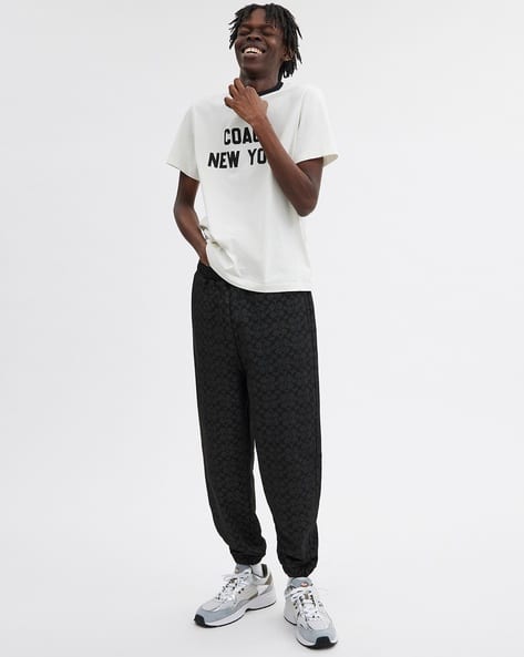 Buy Coach New York Cotton Relaxed Fit T-Shirt White Color Men