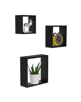 home sparkle Set of 3 Square Wall Shelves-picture-25