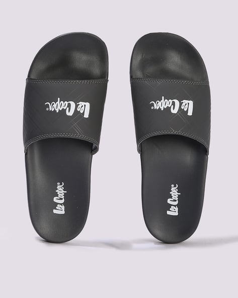 Men Brand Print Slip-On Slides