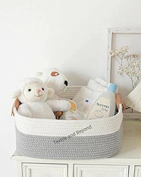 Colourblock Storage Organizer Foldable Bucket -image-0