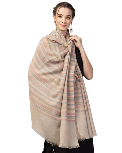 Buy Beige Shawls Wraps for Women by Tweedle Online