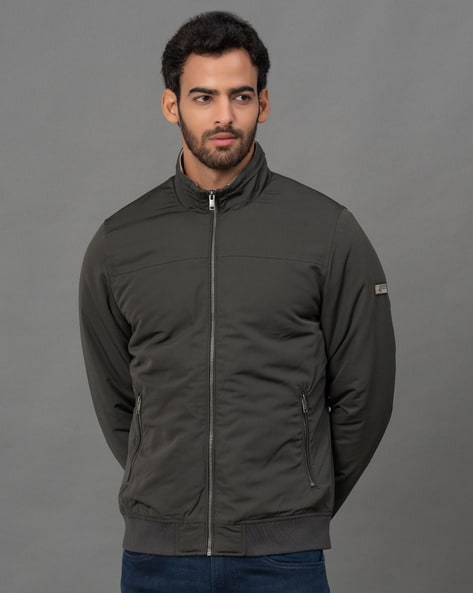 Zip-Front Bomber Jacket