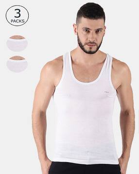 dollar lehar Pack of 3 Sleeveless Vest-picture-2