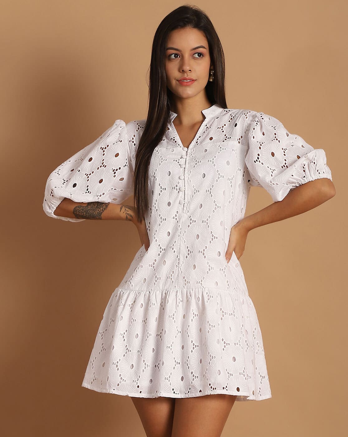 Buy JAKANARY Fit & Flare Mini Dress with B Online | Ajio.com