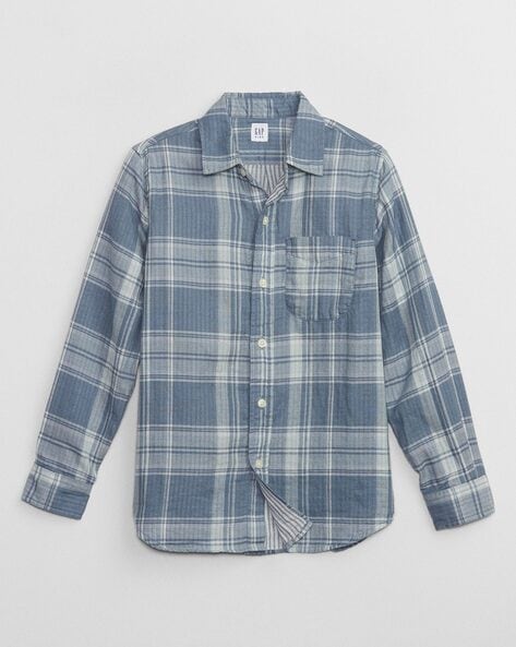 Checked Shirt with Patch Pocket