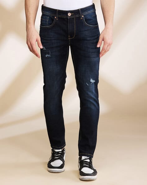 Being Human Men Mid-Rise Jeans with Insert Pockets