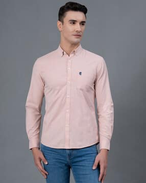 red tape Men Regular-Fit Button-Down Shirt with Patch Pocket-picture-47