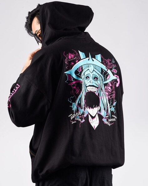 Unisex Solo Leveling Anime Level Up Printed Hoodie