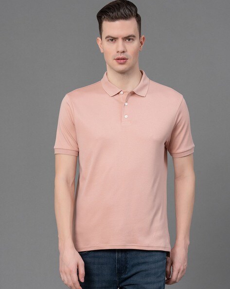 Mens pale pink polo shirt best sale