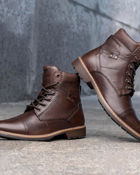 Redtape Genuine Leather Boots For Men Chelsea Boots Red Tape Ankle