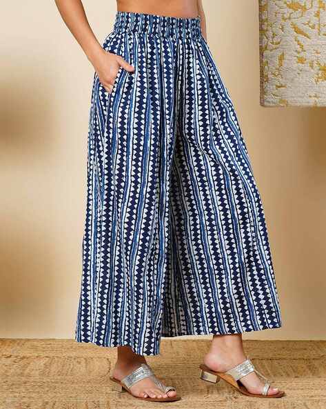 Women Geometric Print Palazzos Price in India