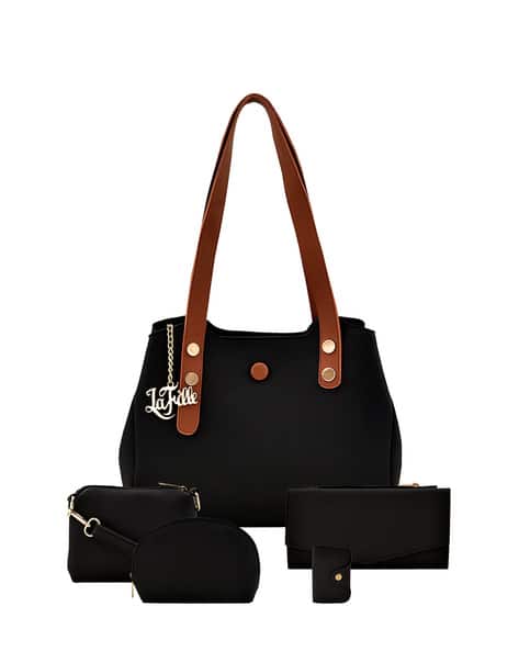Buy Black Handbags for Women by La-Fille Online