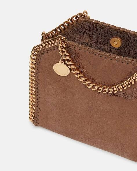 トートバッグ Stella McCartney FALABELLA TINY BAG ECO SHINY DOTTED CHAM Buy Stella Mccartney Eco Shiny Dotted Chamois Tiny Tote Bag