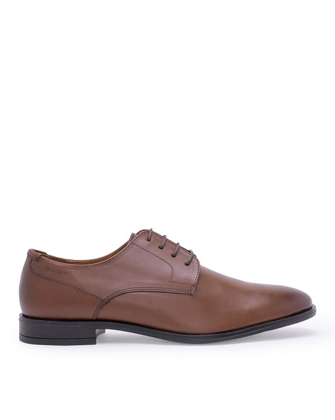 Red Tape Genuine Leather Round-Toe Derbys