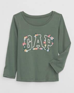 gap kids Girls Brannan Mix Brand Print Relaxed Fit Round-Neck T-Shirt-picture-29