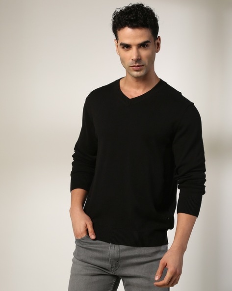 Men Slim Fit Pullover