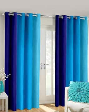 homefab india Set of 2 Polyester Multi Shade Curtains-picture-49