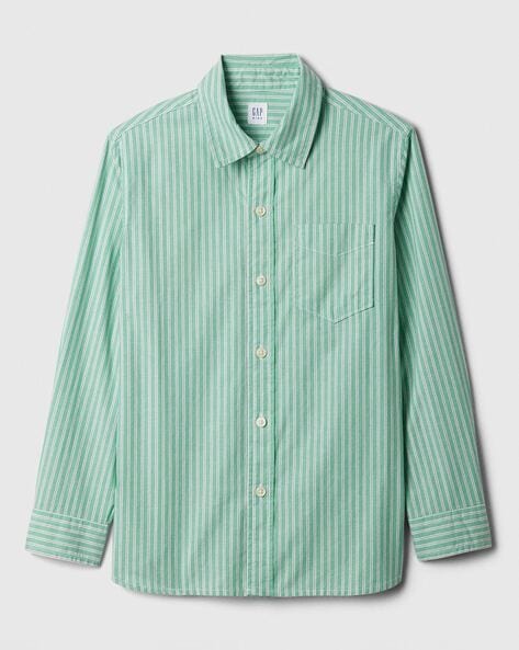 Gap Kids Multi-Striped Long-Sleeve Shirt