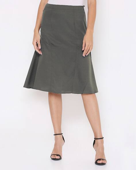 A-line Skirt with Zip Closure