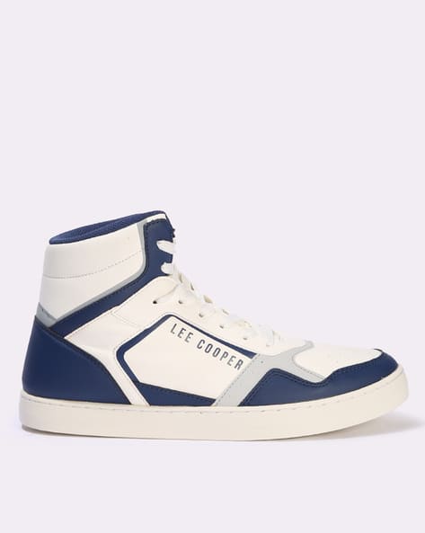 Men Mid-Top Lace-Up Sneakers