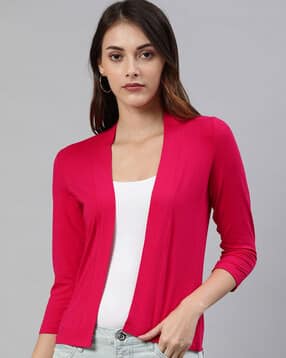 Solid Open-Front Shrug