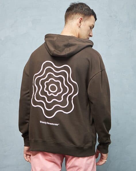 Men Printed Oversized Fit Hoodie