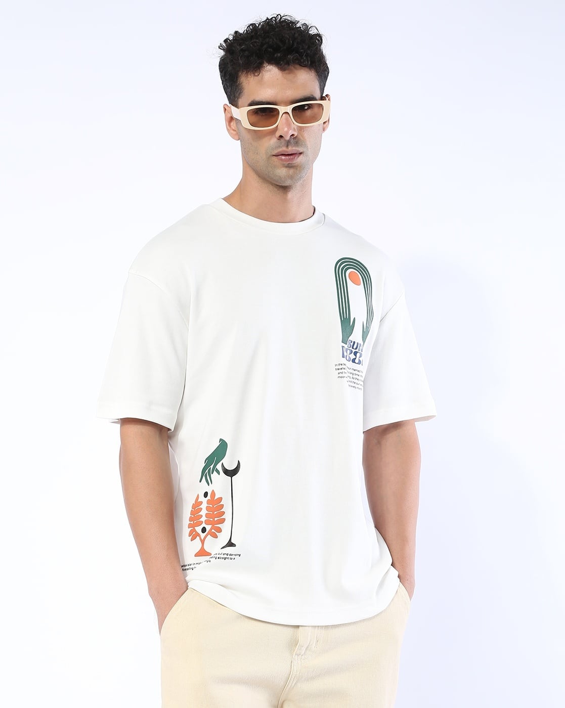 Buy Altheory by AZORTE Tribal Graphic Print Oversize Online