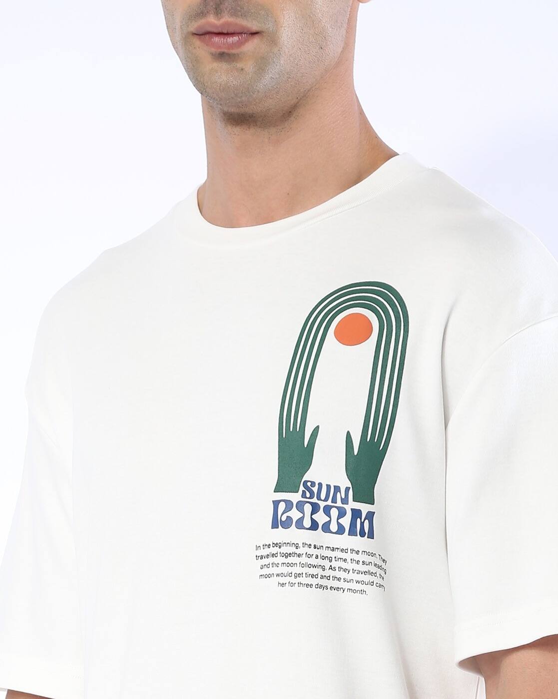 Buy Off White Tshirts for Men by Altheory by AZORTE Online | Ajio.com