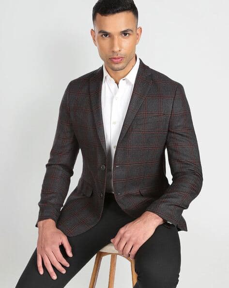 Buy Grey Blazers Waistcoats for Men by ARROW Online