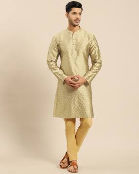 amodh by kisah Full-Sleeves Long Kurta with Mandarin Collar-picture-33