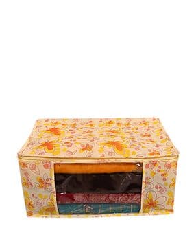 kuber industries Set of 4 Floral Print Saree Storage Covers-picture-30