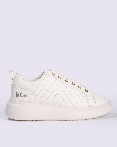 Lee Cooper Women Quilted Lace-Up Sneakers