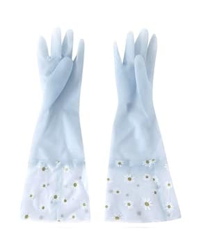 kuber industries Floral Print PVC Gloves-picture-45