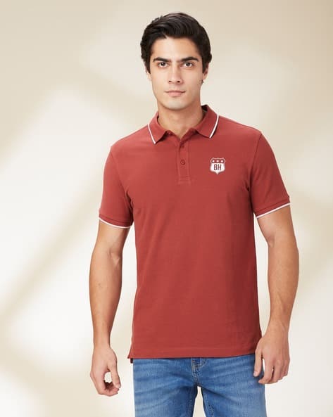 Buy Rust Orange Tshirts for Men by Being Human Online