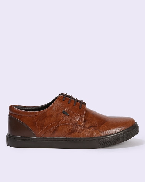 Men Low-Top Lace-Up Shoes