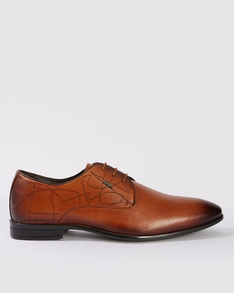 Men Lace-Up Derby Formal Shoes