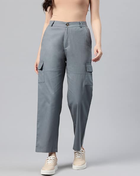 Women High-Rise Relaxed Fit Cargo Pants
