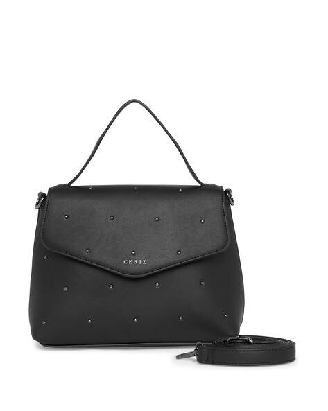 Textured Sling Bag with Detachable Strap
