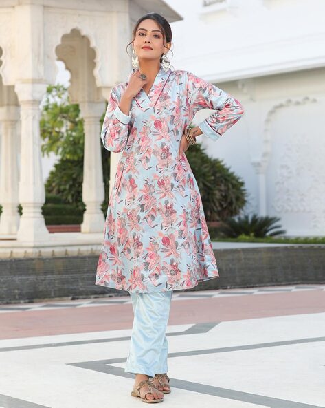 Ajio kurti suit set best sale