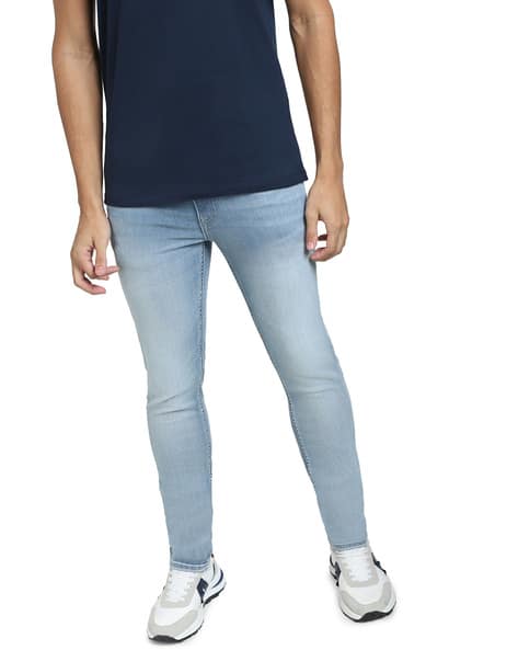 Light-Wash Skinny Fit Jeans