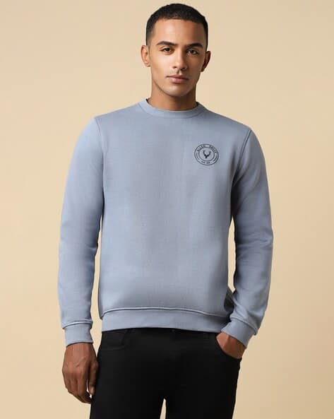 Men Regular Fit Crew-Neck Sweatshirt