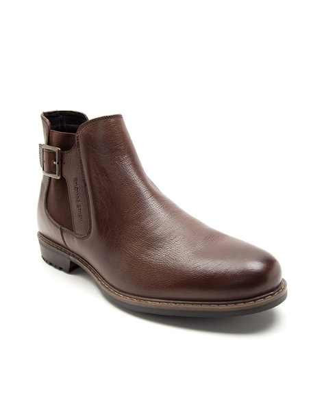 Men Ankle-Length Slip-On Chelsea Boots