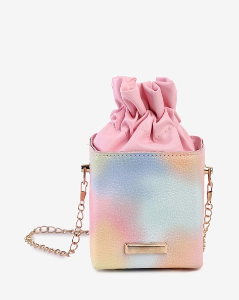 Haute Sauce Colourblock Sling Bag with Detachable Chain Strap