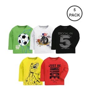 kuchipoo Pack of 5 Printed T-shirt-picture-22