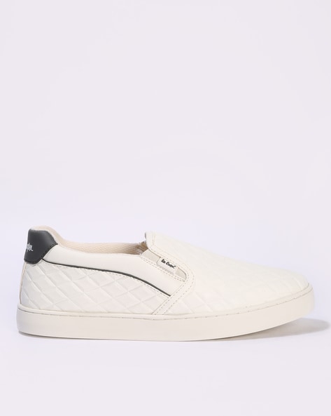 Men Quilted Slip-On Sneakers