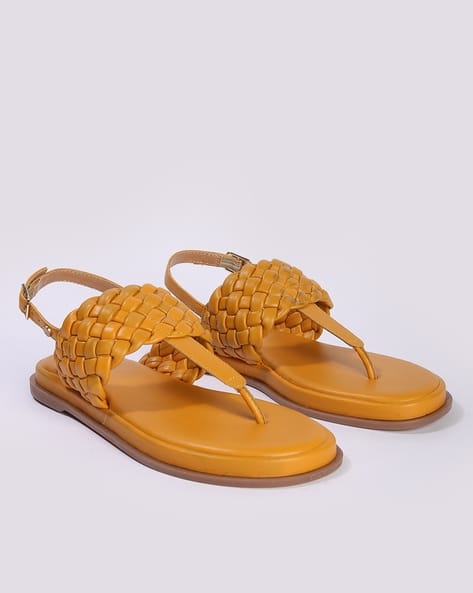 Buy Mustard Flat Sandals for Women by Lee Cooper Online