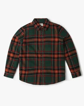 pepe jeans Boys Checked Regular Fit Shirt-picture-42